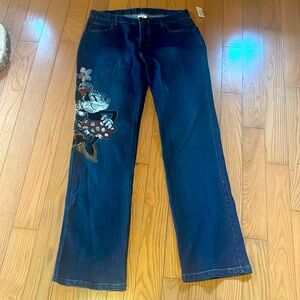 Disney store Blue jeans Minnie Mouse size 12 NWT